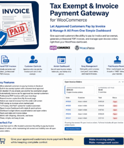 HAS Tax Exempt and Invoice Payment Gateway for WooCommerce plugin